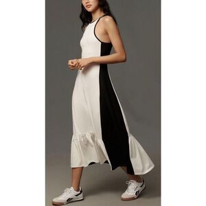 NWOT Daily Practice Anthropologie Colorblock Racer Back Midi Dress Women's XS